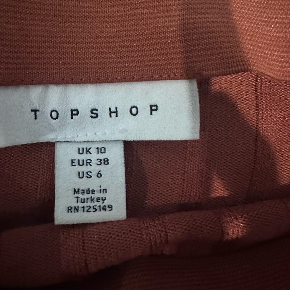 Topshop maxi skirt in a size 6 in the color rust - Picture 2 of 2